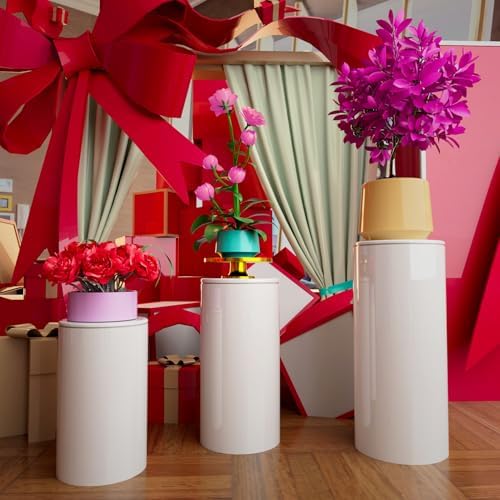 Cylinder Stand for Party Wedding Birthday Decor 3pcs