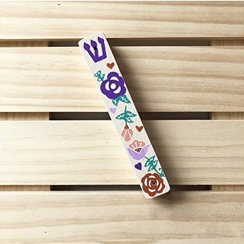 Lea Joelle Flower Mezuzah Beige
