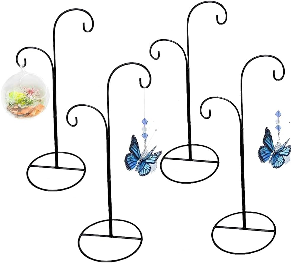 4pcs Hanging Glass Globe Display Stand Holder