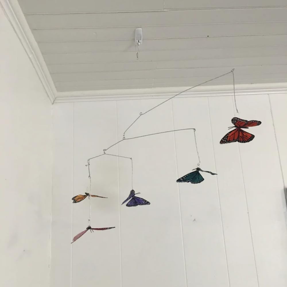 Colorful Five Butterfly Mobile for Crib