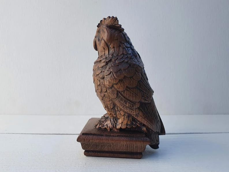 Owl Wooden Finial for Staircase Newel Post 1pc