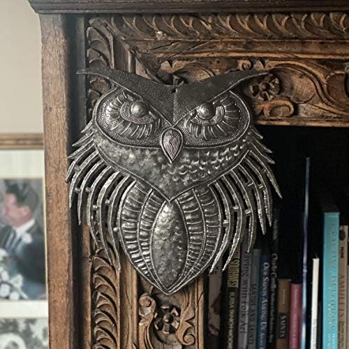 New Owl Metal Wall Art Handmade in Haiti