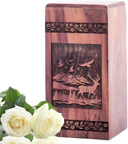 KARYLIZ Decorative Deer Urn for Ashes 1125-Inch