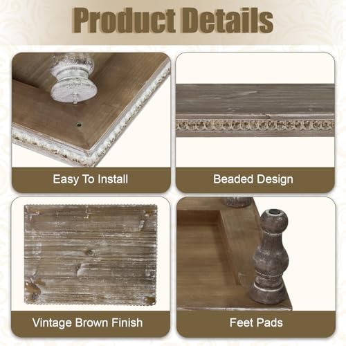 MAONAME Wood Display Risers Decorative Tray