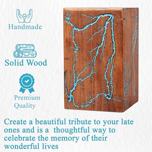 Wooden Cremation Urns for Adult Male and Female
