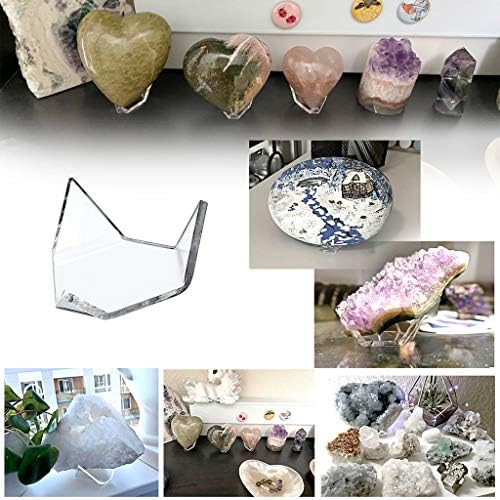Hipiwe 5 Pack Acrylic Triangle Display Stands