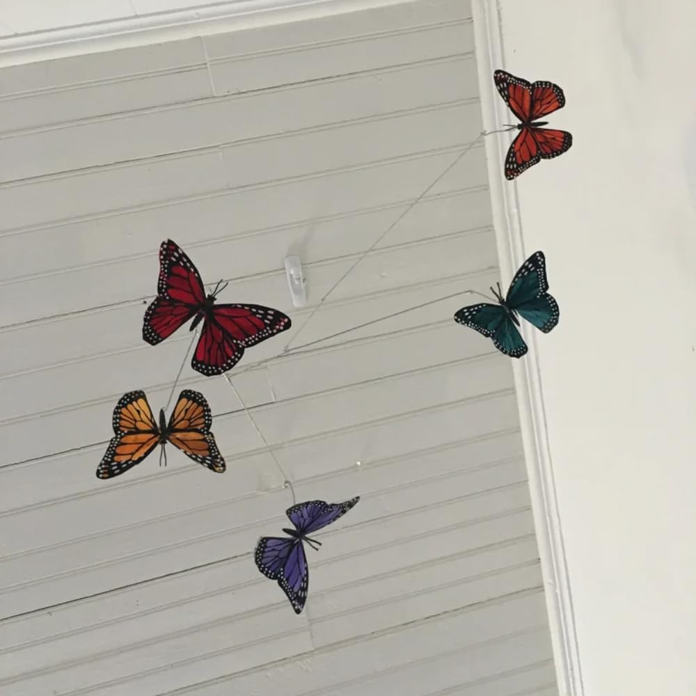 Colorful Five Butterfly Mobile for Crib