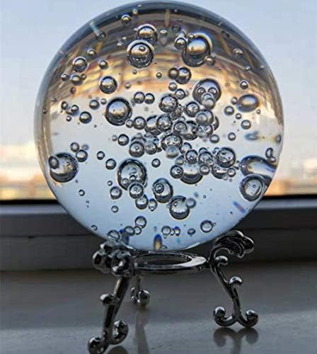 Crystal Glass Marbles Water Fountain Feng Shui Decorative Balls 60mm