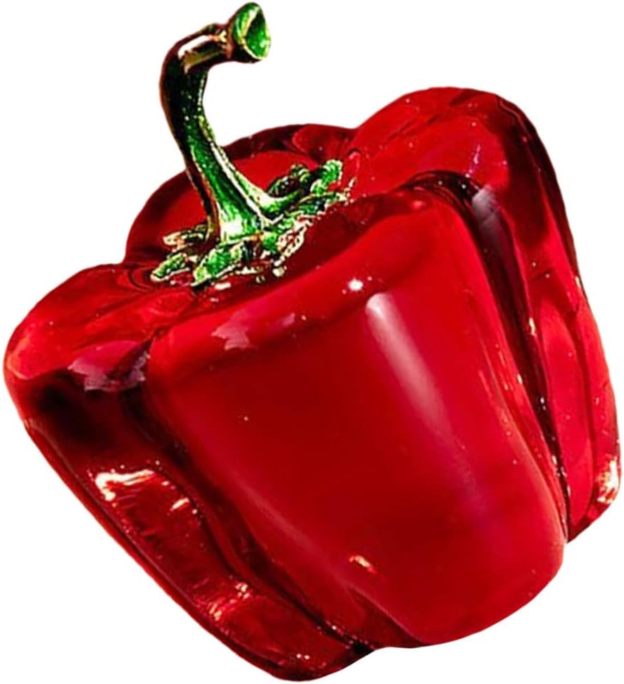 BESPORTBLE Crystal Bell Pepper Decor Figurine