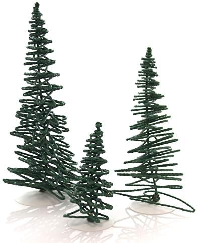 Department 56 Frosted Zig Zag Trees Set of 3