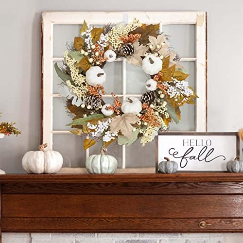 Fall Decor Wreath 18 Inch Handcrafted Autumn Decor