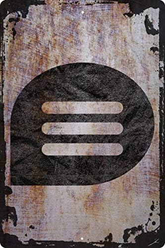 Funny Wall Sign with Hamburger Button and Bubble Design