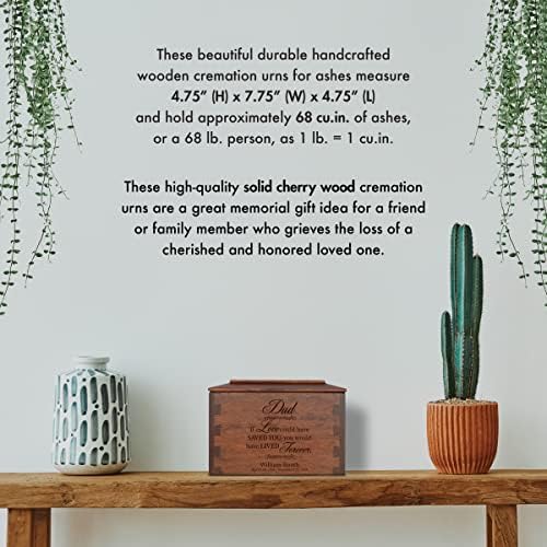 LifeSong Milestones Small Personalized Wooden Cremation Urn