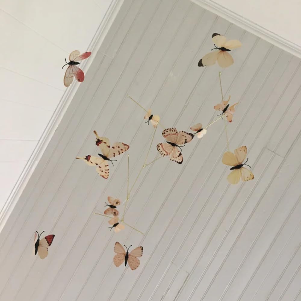 Yellow Butterfly Mobile - 23W x 28H Wall Decor