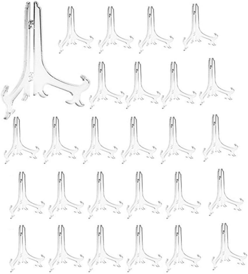 Artliving 6 Inch Clear Plastic Easels for Display