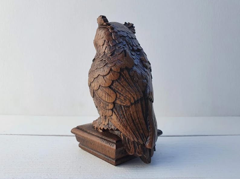 Owl Wooden Finial for Staircase Newel Post 1pc