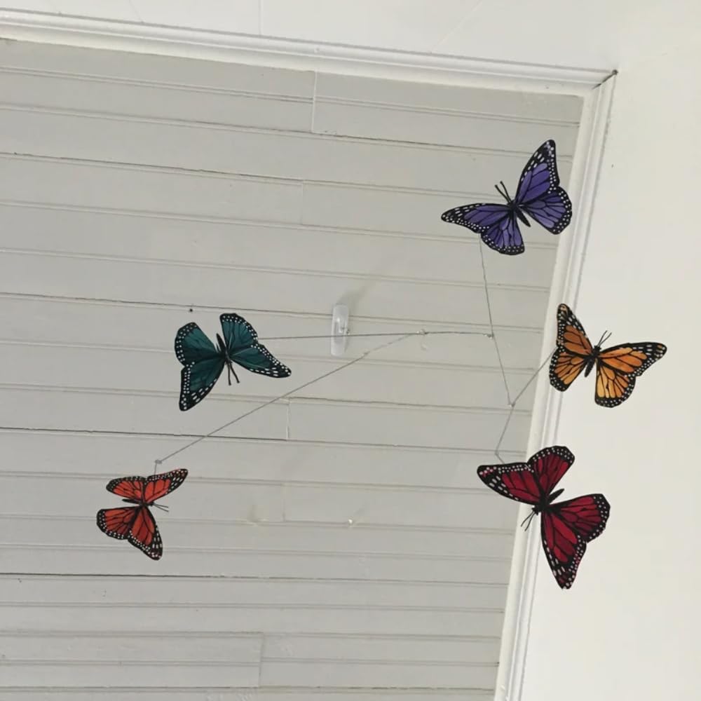 Colorful Five Butterfly Mobile for Crib