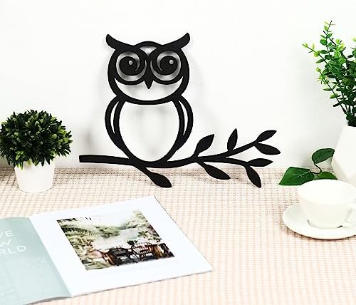 Zzbakress Owl and Olive Leaf Wall Sculpture