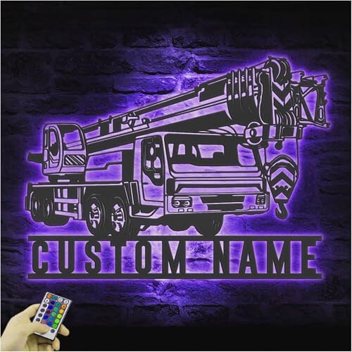 COOL MATE Custom Metal Sign with LED Light