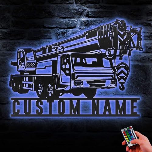 Custom Name Sign with 16 Color LED Light