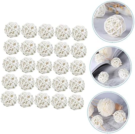 Alipis 25pcs Aromatherapy Rattan Balls Decorative Vase Fillers