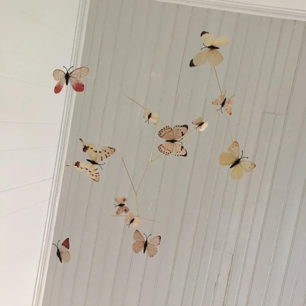 Yellow Butterfly Mobile - 23W x 28H Wall Decor