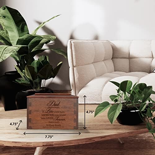 LifeSong Milestones Small Personalized Wooden Cremation Urn