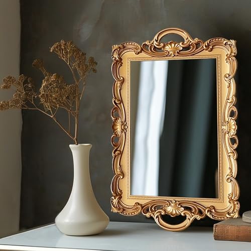 Frcctre 3-Piece Decorative Mirror Tray Set