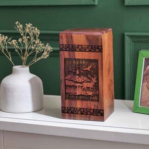 KARYLIZ Decorative Deer Urn for Ashes 1125-Inch
