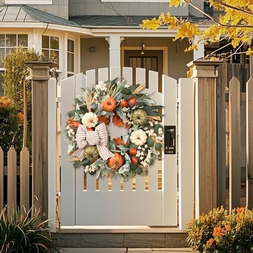 Waipfaru 22in Fall Wreath for Front Door