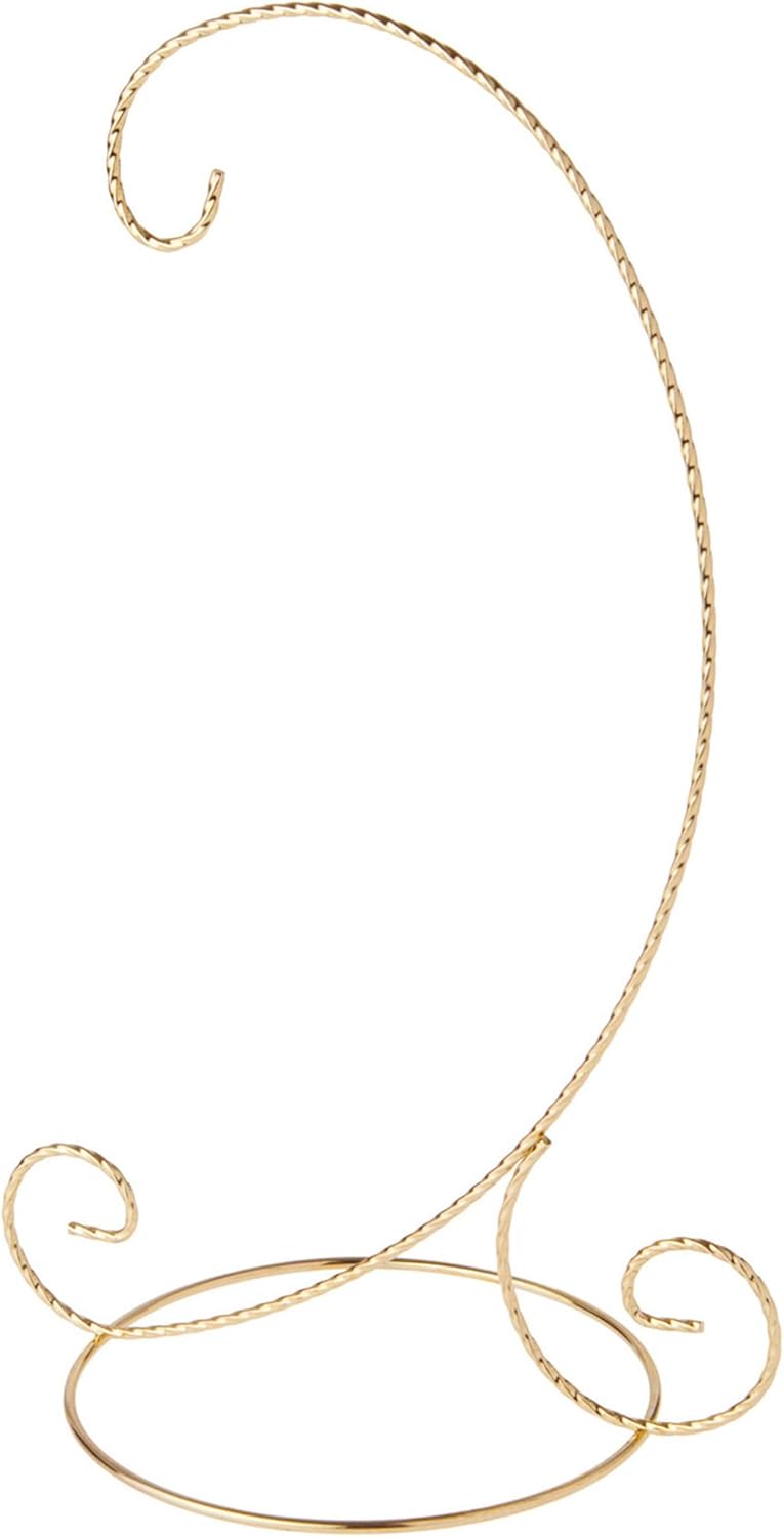 Bards Twisted Gold Tone Ornament Stand