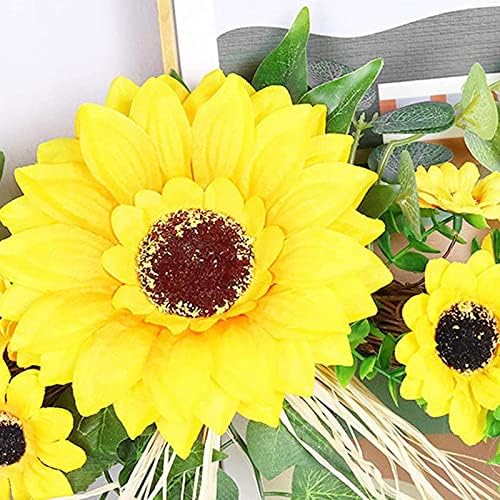 Generic Artificial Swag 23 Inch Wreath Garland for Front Door