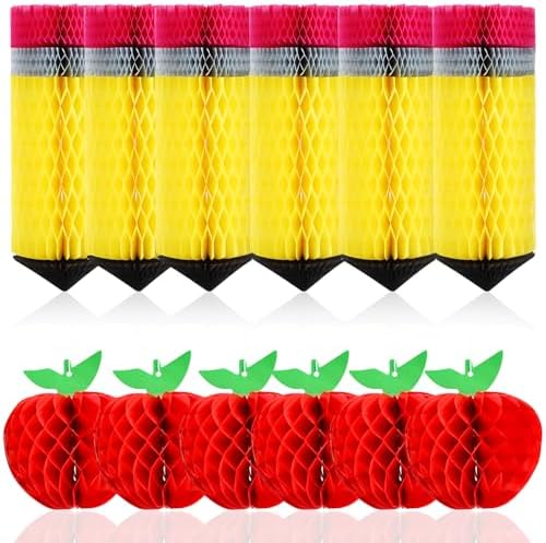FOIMAS 12pcs Back to School Hanging Decorations