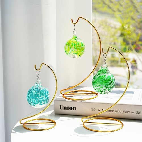 ZEERSHEE 3 Pcs Gold Hanging Display Stand for Decorations