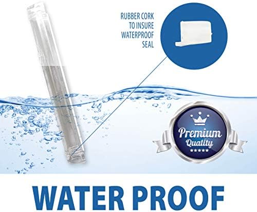 SUPER STAM Mezuzah Case Holder 63 Inch Clear Lot of 5