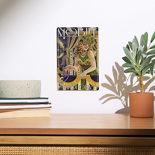 Lantern Press 6x9 Inch Wood Sign Mardi Gras
