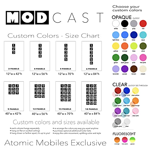 1970 Retro Style MODcast Hanging Mobile Room Divider