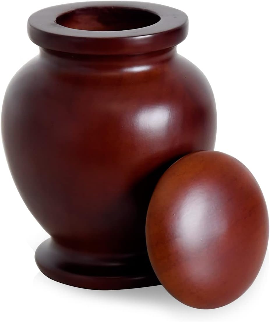 Elegant Wood Cremation Urn for Human Ashes