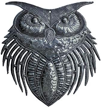 New Owl Metal Wall Art Handmade in Haiti