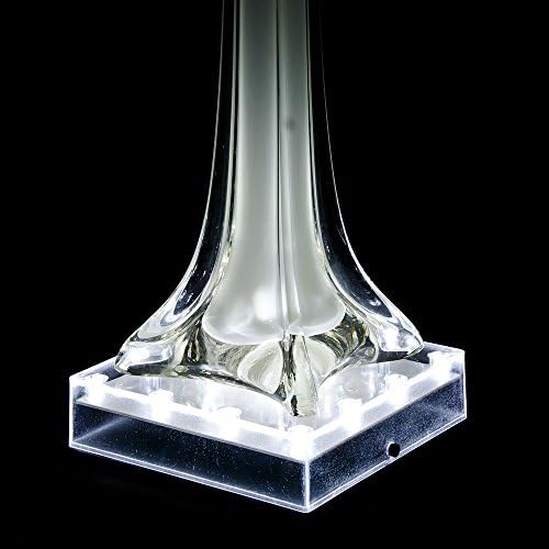 LARDUX LED Light Base for Vase Display Stand 5 Inch Square