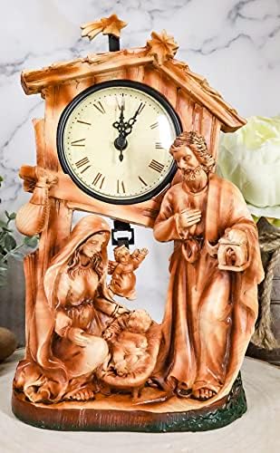 Ebros Gift Holy Family Nativity Desk Clock