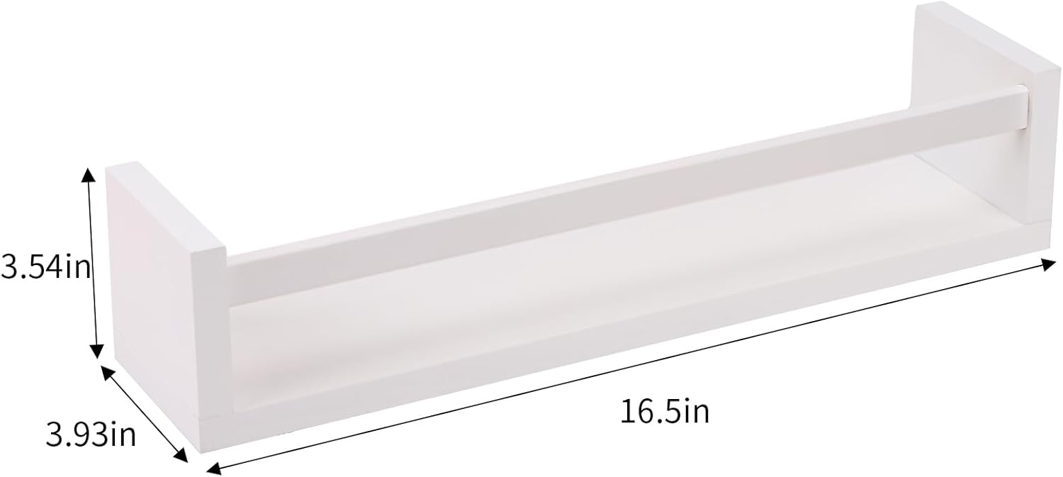 Fixwal Floating Bookshelves Set of 3 for Nursery Kids Room