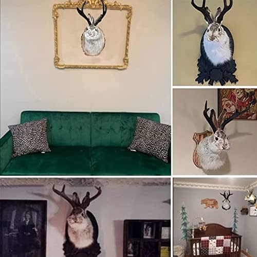 PAHAYU Antler Rabbit Wall Decor Gift - Jackalope Mount