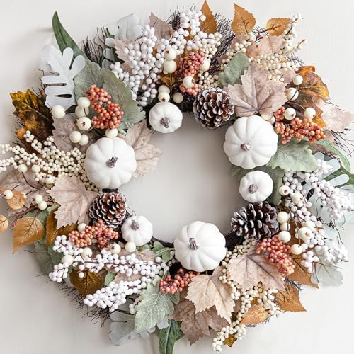 Fall Decor Wreath 18 Inch Handcrafted Autumn Decor