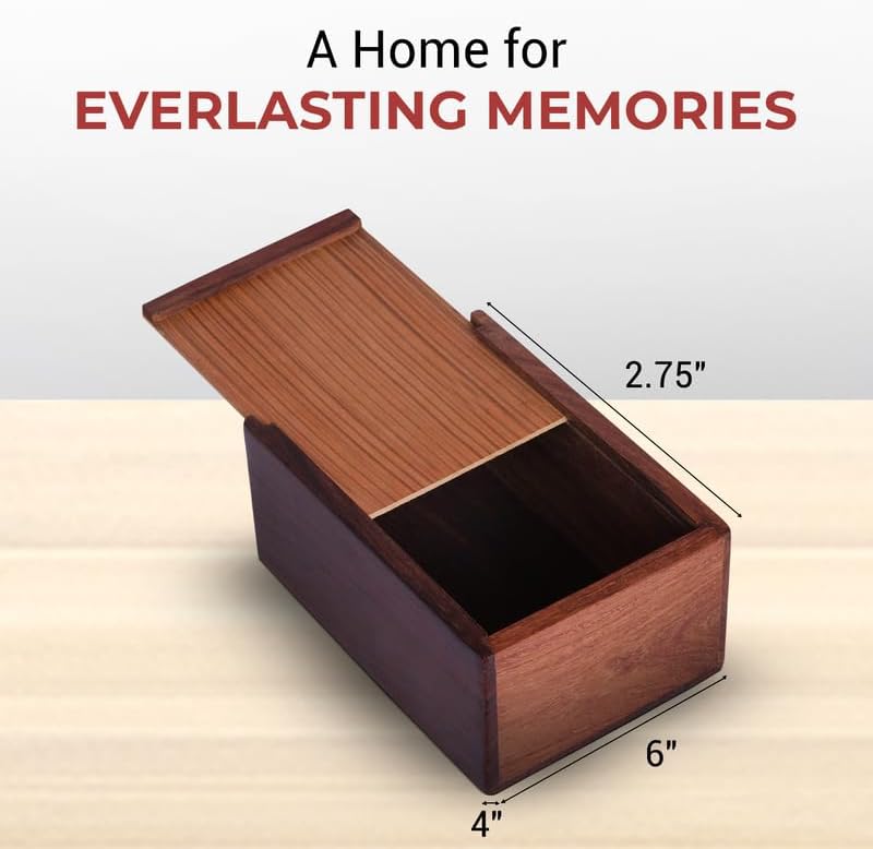 Wooden Keepsake Urn Box - Large Size