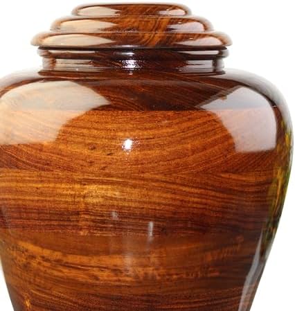 Rosewood Cremation Urn for Human Ashes Custom Engraving Durable Wooden Urn