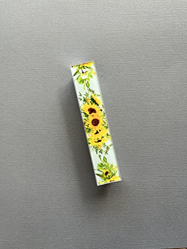 Lea Joelle Mezuzah Scroll Case with Sunflowers