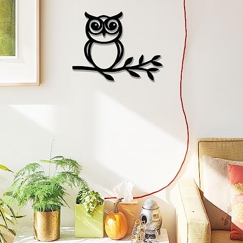 Zzbakress Owl and Olive Leaf Wall Sculpture