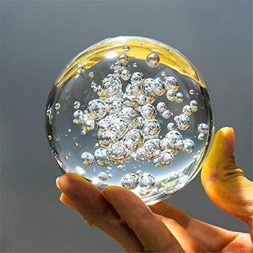 Crystal Glass Marbles Water Fountain Feng Shui Decorative Balls 60mm