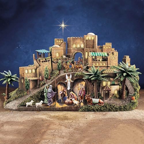 Nativity Sculpture with Light and Music